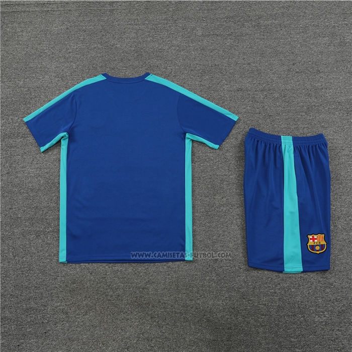 Chandal del Barcelona Manga Corta 2023-2024 Azul - Pantalon Corto